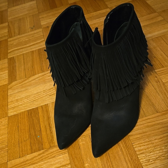 Black suede ankle boots black brian atwood - Picture 10 of 13